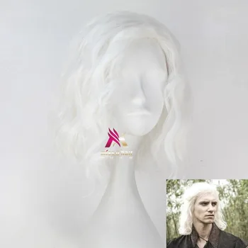 

Movie Game of Thrones Viserys Cosplay Costume Accessories Wig A Song of Ice and Fire Night's Watch Black short Hair Wig+wig cap
