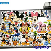 50 pçs bonito minnie mickey anime adesivos brinquedos para crianças crianças scrapbook papelaria do telefone móvel portátil mala decalque adesivos(China)