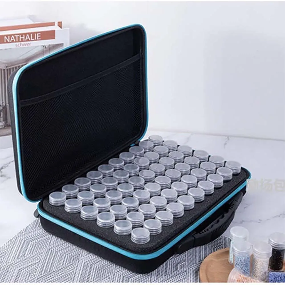15/30/60120 Bottles Diamond Painting Accessories Container Storage Bag Carry Case Sticker Box Convenience Bead Mural Tools