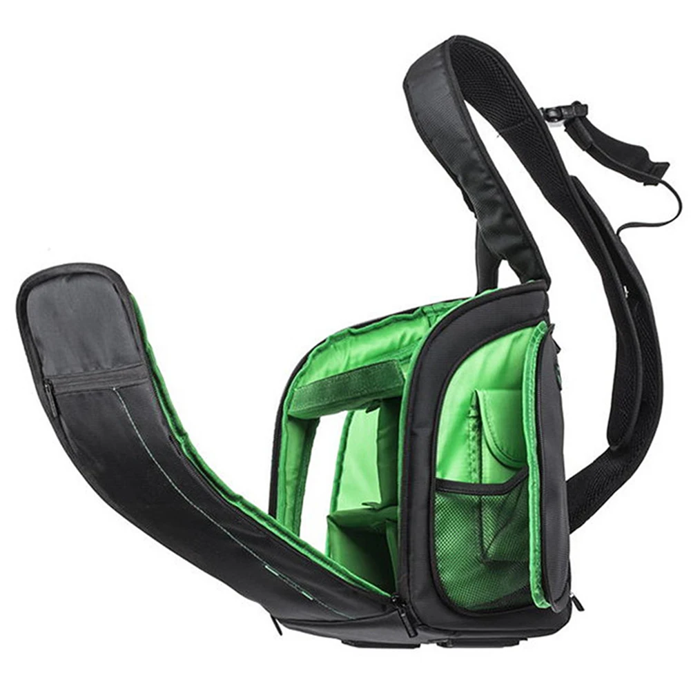 Dual Zipper Nylon DSLR Accessories Large Capacity Single Shoulder Camera Bag Fashion Outdoor Waterproof Travel Safety Easy Carry