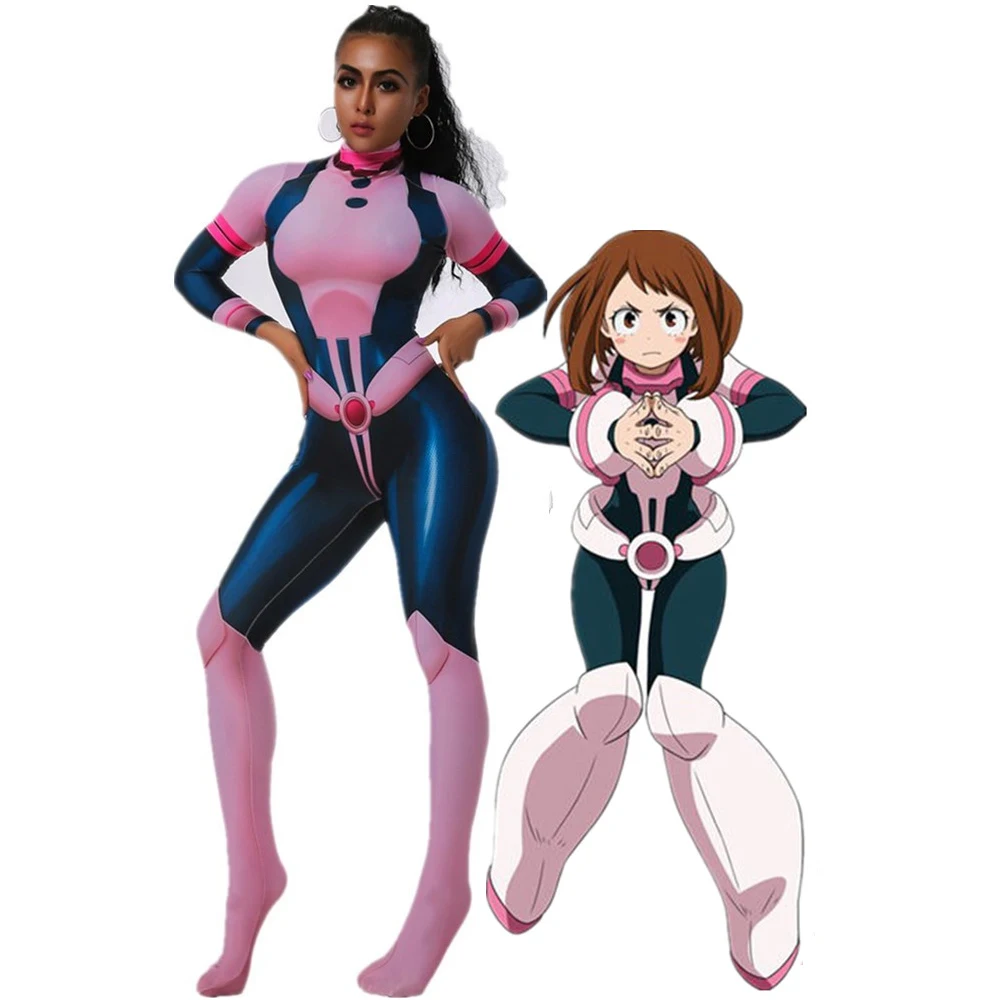 Pink Г., новая одежда героя, Academy Asuitsuyu yaojorozu MOMO, одежда героя битвы, Academy Ochaco Uraraka, костюм для косплея, Женский/Детский костюм - Цвет: Pink