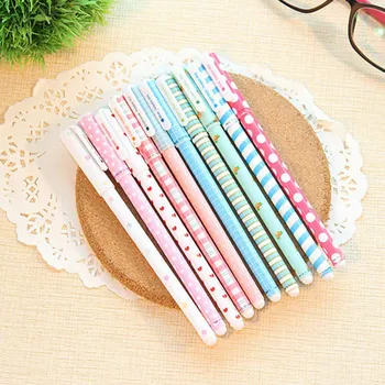 

New 10pcs/pack 0.38mm Pen Ten Color Gel Pen Suit Office Student Stationery Supplies