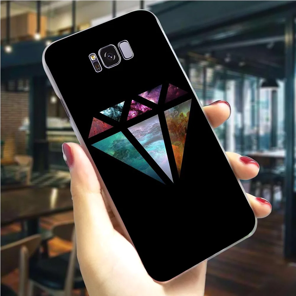 Жесткий чехол с черно золотыми стразами для телефона Galaxy A5 Case A3/A5 A6 A8 Plus/A7 A9 2018 A10 A20