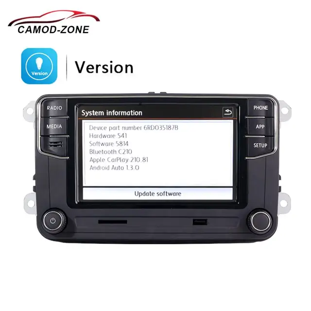 안드로이드 오토와 카플레이를 통합한 최첨단 폭스바겐 카 라디오