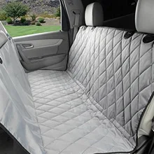 Бесушный чехол на заднее сидение автомобиля Водонепроницаемый Гамак для домашних животных Подушка протектор для путешествий ветрозащитная серая безопасная подушка для домашних животных задняя Автомобильная подушка