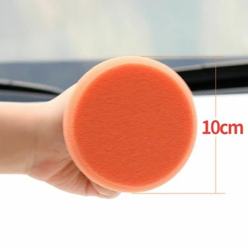 

6pcs/Set Car Waxing Wash Polishing Pad Sponge Cleaning Foam Kit Microfiber