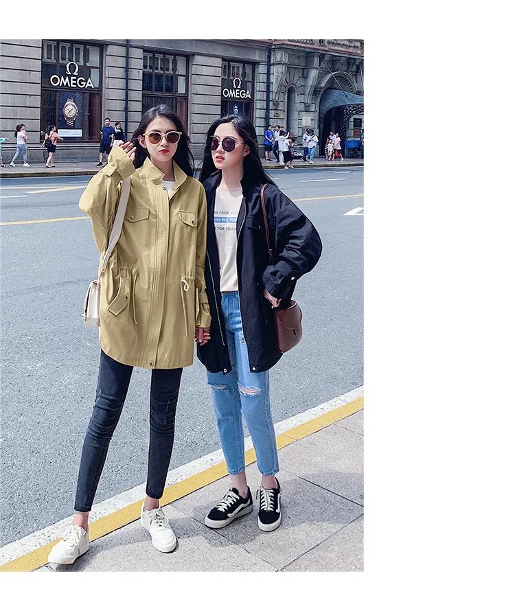 Photo Shoot Coat Women's Spring And Autumn 19 Popular New Style Korean-style Loose-Fit BF Students Short Short-height waitmore T