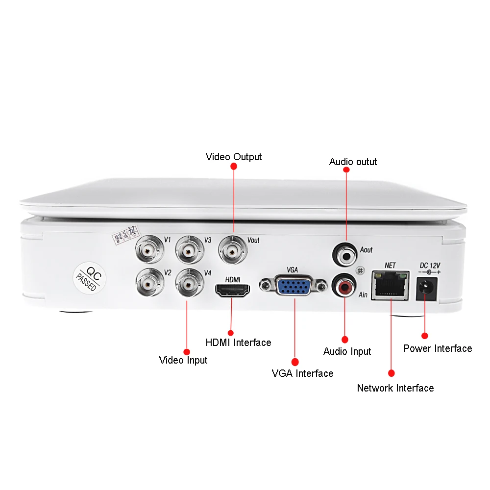 4CH Full D1 H.264 все-в-одном CCTV DVR встроенный " ЖК-монитор Поддержка HDMI 3g P2P Облако
