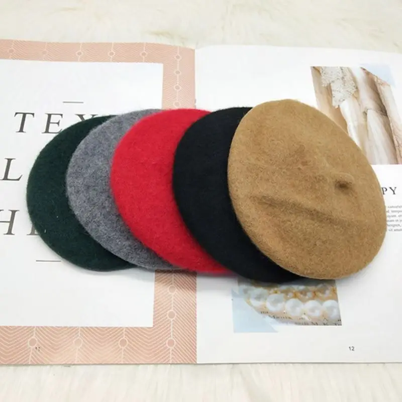 

Dog Jewelry Fashion Beret Cap Funny Decoration Accessories Solid Color Cartoon Warm Cute Hood All-match Hat