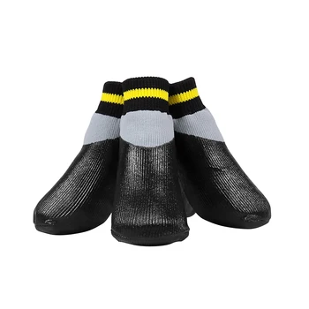 

Outdoor Waterproof Dog Socks Rain Wear Non-Slip Anti Skid Cotton Elastic Shoes with Fixed Belt for All Breeds Chihuahua Poodle