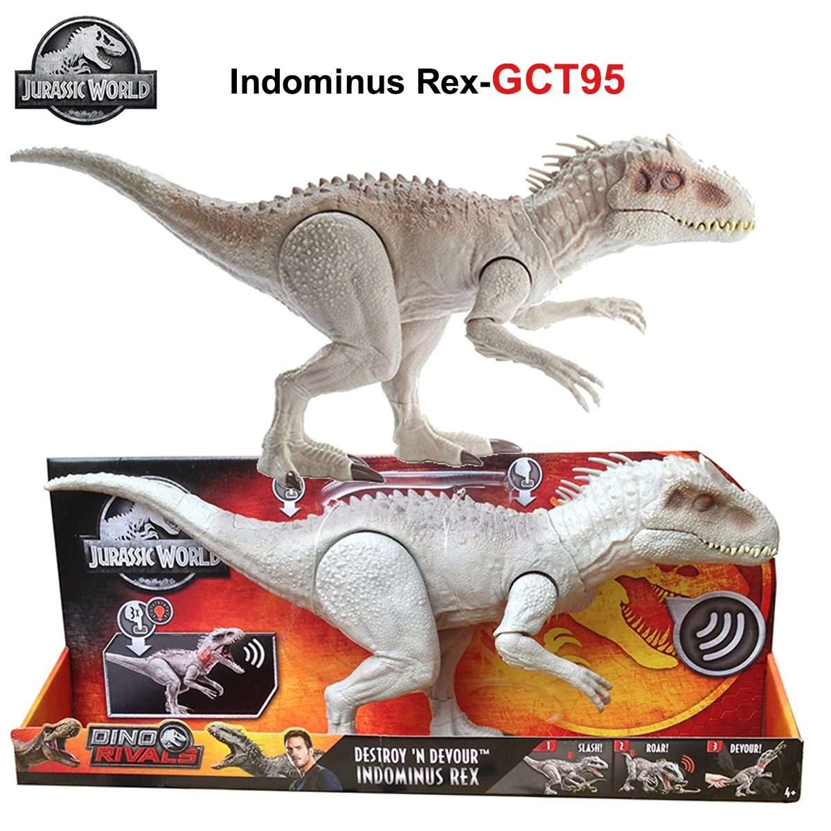 figurines en plastique Jurassic Indominus Rex à bouche ouverte BSTQC Jurassic Indominus Rex figurines danimaux sauvages en plastique jouet pour enfant 