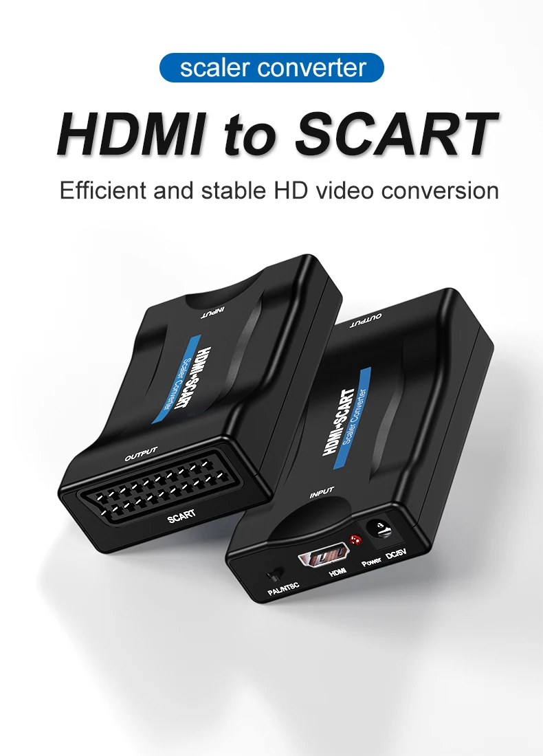 HDMI para SCART Video Audio Conversor de