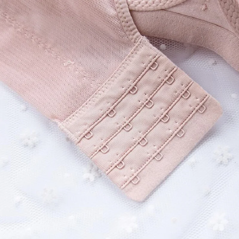 Кружевной бюстгальтер тонкая чашка bralette нижнее белье больших размеров плюс размер женский бюстгальтер пуш-ап C чашка провода свободное нижнее белье бюстгальтер