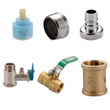 Кран керамическая катушка 4 Sub-медь двуглавый три соединение для головы фильтр носик вилка медь выход аксессуары для сантехники