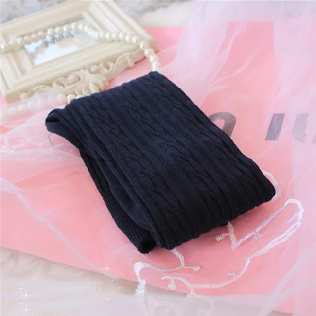 Women Wool Braid Over the Knee Thigh Highs Hose Stockings Twist Warm Winter Hot Stockings