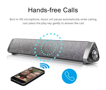 

Top LP 18 SoundBar Wireless Bluetooth 5 0 Speaker Subwoofer TV Soundbar Receiver Stereo Super Bass