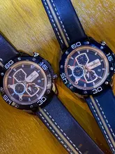 NAVIFORCE-reloj deportivo de lujo para hombre, cronógrafo de pulsera de cuero genuino militar, azul de marca, a la moda，hombre，relojes para hombre，relojes，rrelojes de cuarzo para hombre，relojes analógicos para hombre