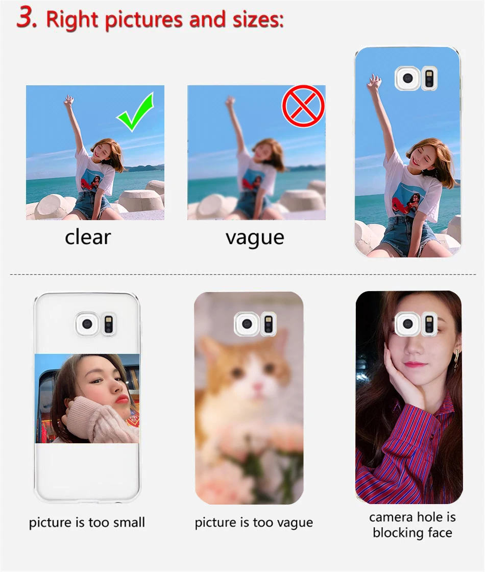 

Custom Personalized Phone Case For Samsung S6 S7 EDGE S8 S9 Note 8 note9 Cover Customized Design Picture Name Photo