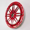 Red Car Wheel Mechanic Wall Clock Modern Design Garage Car Tire Decorative Wall Watch Auto Repair Tire Shop Artwork Timepieces 2