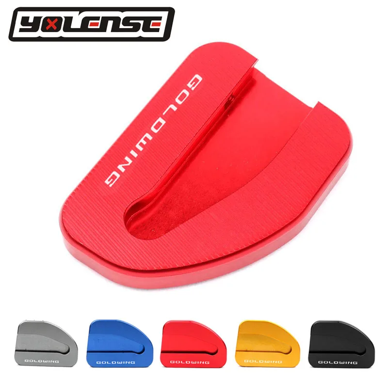 

Motorcycle CNC Kickstand Foot Side Stand Extension Pad Support Plate For HONDA GL1800 Goldwing 1800 GL 1800 F6B 2002-2017 2016