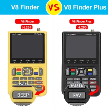 

Satxtrem DVB-S2/S2X V8 Finder Digital Satellite Finder Meter Sat Finder 3.5 inch LCD Display MPEG-4 Satfinder FTA Full HD