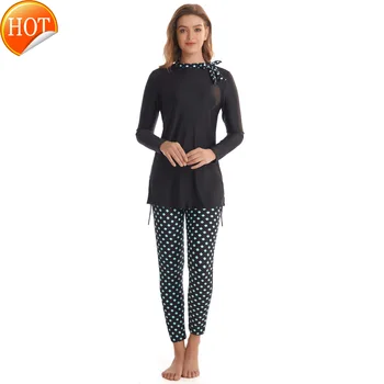 

2020 Printed Conservative Muslim Women's Beach Swimwear Flash Sale Arabian Dress