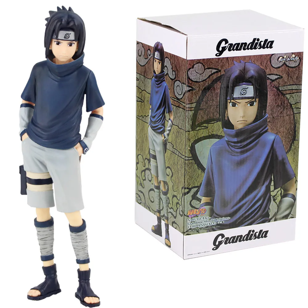 Аниме 1/7 Масштаб Окрашенные Наруто грандиста Shinobi отношения Uzumaki Наруто/Учиха Саске/Хатаке Какаши экшен-фигурка из ПВХ игрушки - Цвет: with box B