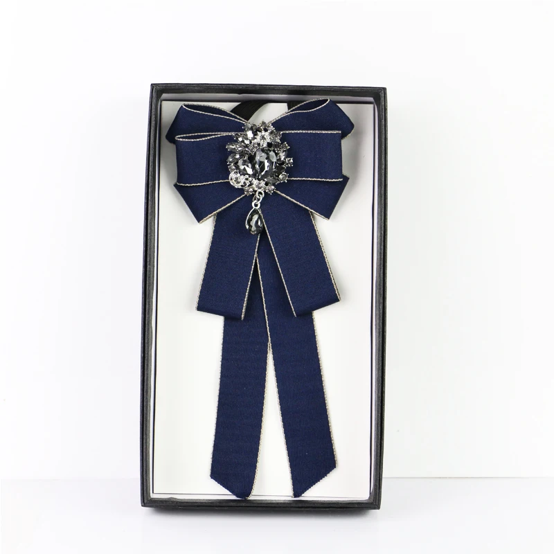 Ribbon Bow Ties Британский мужской женский ленточный галстук-бабочка, носовой цветок, карманный квадратный свадебный галстук для рубашки, пальто, сплав, стразы носовые платки с бантиком - Цвет: Ribbon Bow Ties