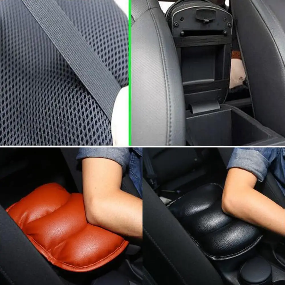 

Leather Pp Cotton Elastic Box Pad Universal Interior Central Armrest Box Set Hand-held Cushion Car Accessories