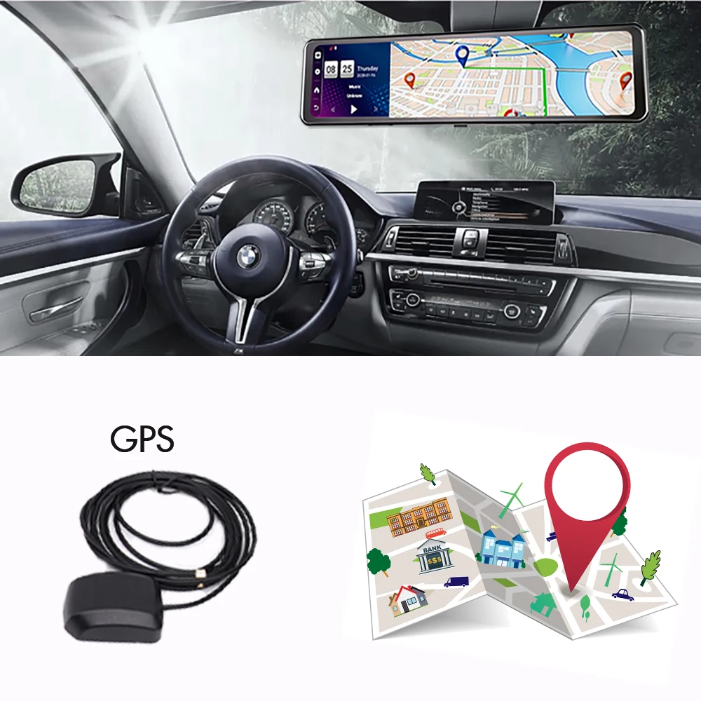 Видеорегистратор автомобильный 12 дюймов Android 8 1 GPS навигация 4G Wi