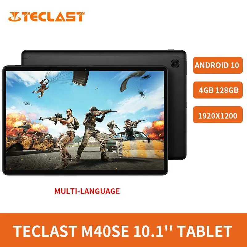Teclast M40SE 10,1 Tablet UNISOC T610 Android 10 1920x1200 IPS pantalla 4GB 128GB Dual 4G Red Wifi Multi-idioma tabletas PC