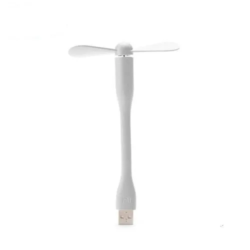 5 в портативный мини USB вентилятор гибкий для банка питания ноутбука небольшой кондиционер бытовой USB ночной Светильник - Цвет: white