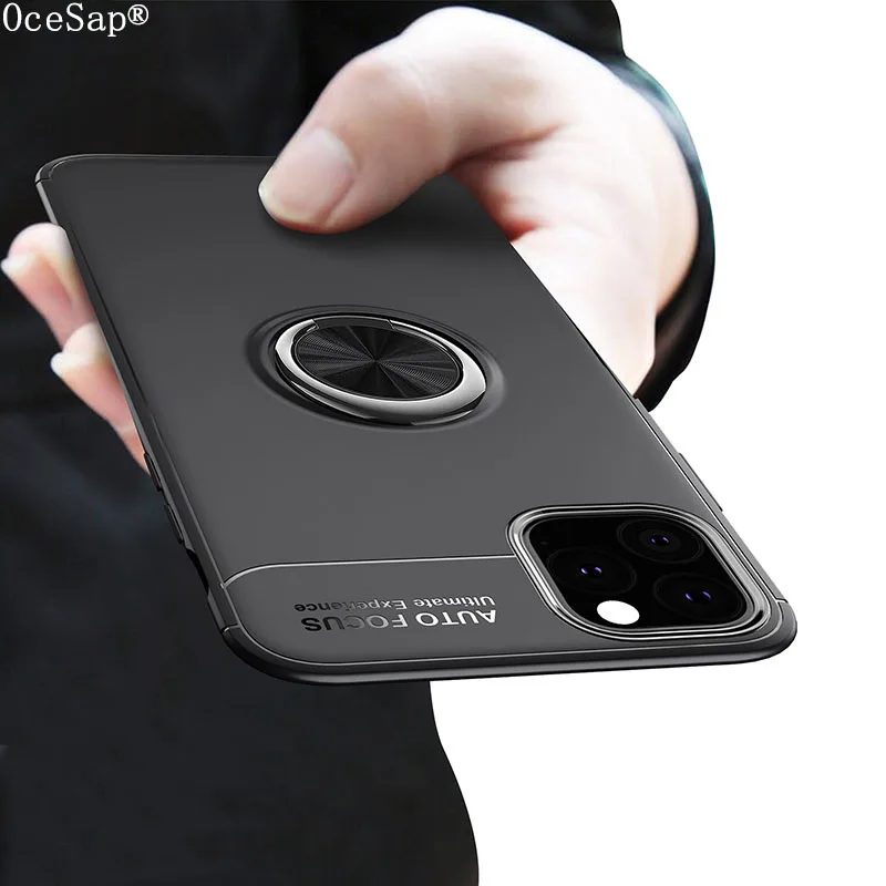Чехол OceSap для iPhone 11 Pro Max автомобильный Силиконовый противоударный чехол из ТПУ с