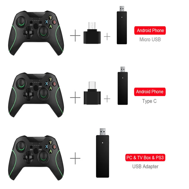 Беспроводной игровой контроллер DATA FROG 2,4G, джойстик для Xbox One, геймпад для смартфонов PS3Android, для Win, ПК 7810 (art.: 3a39bec2295) - 3a39bec2295