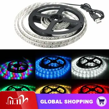 

200CM 3528 120LED 9.6W USB LED Strip Light TV Background Lighting IP65 Kit 5V