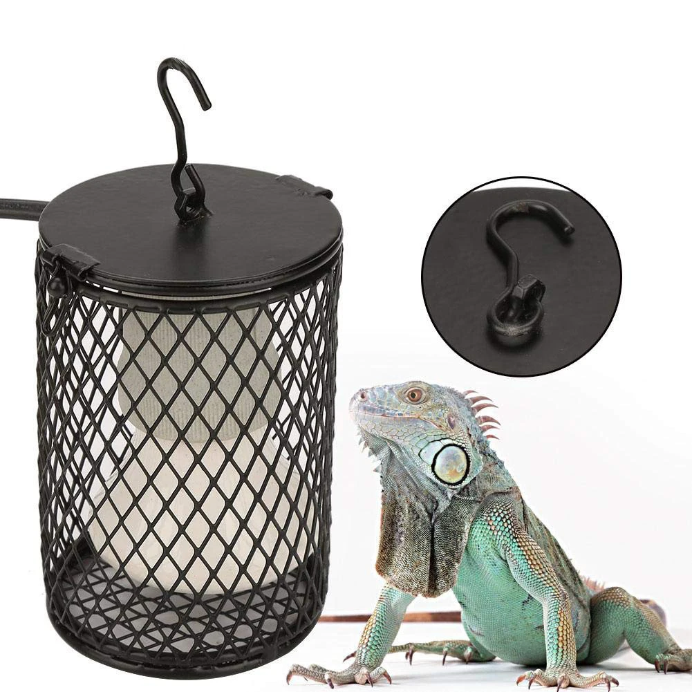 220V E27 Pet Heating Lamp for Turtle Snake Lizard Infrared Ceramic Emitter Heat Light 100W Reptile Lamp EU Plug — view 3