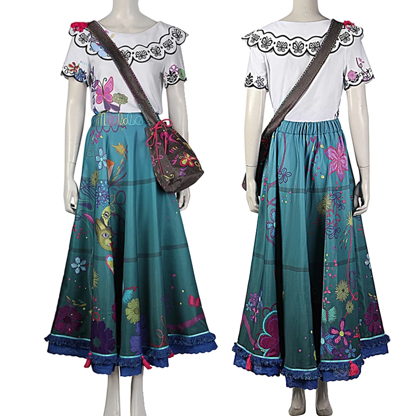 

Carnival Halloween Mirabel Princess Costume Custom Made Printing Dress Fancy Cosplay Magic House Women Outfit