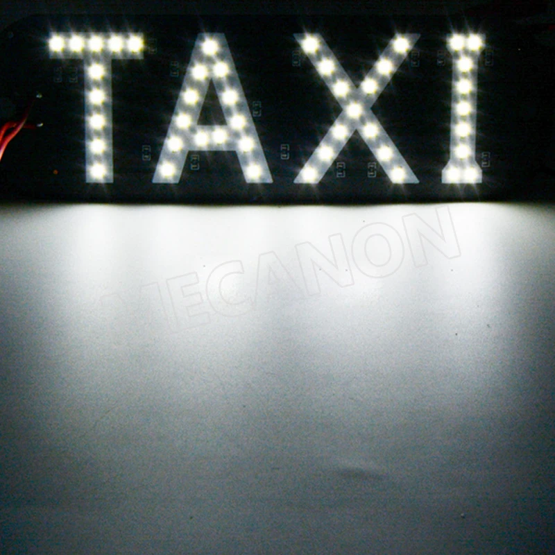 car light taxi driver uber roof lamp led suction cup indicator car cigarette lighter head-taxi white-水印
