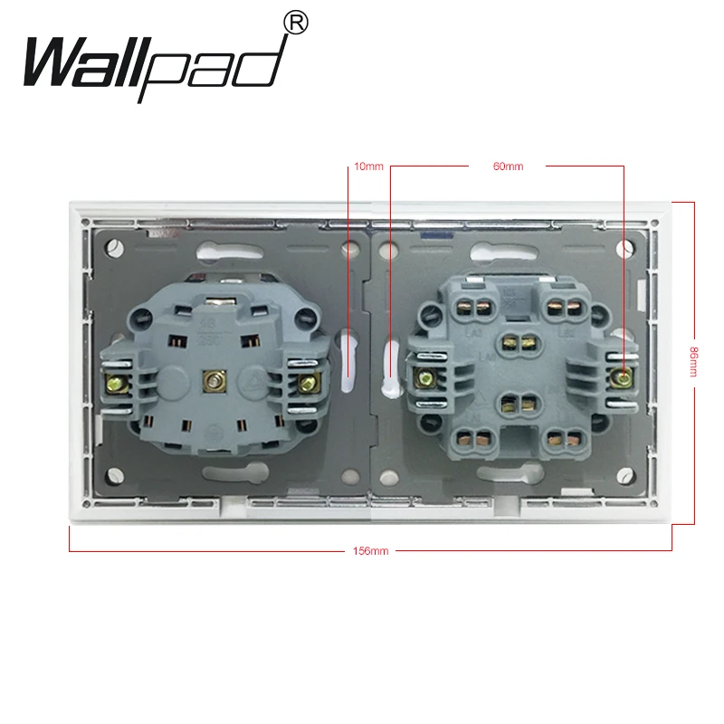 2 позиционный Выключатель и Розетка Wallpad черный Стекло Панель Schuko EU стены Мощность розетка с когтями и 2 Gang 2 way светильник переключатель