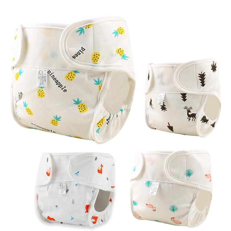 

Baby Nappies Diaper Cartoon Reusable Washable Cloth Diapers Nappy Cover Waterproof Newborn Baby Traning Panties Diapers Pocket