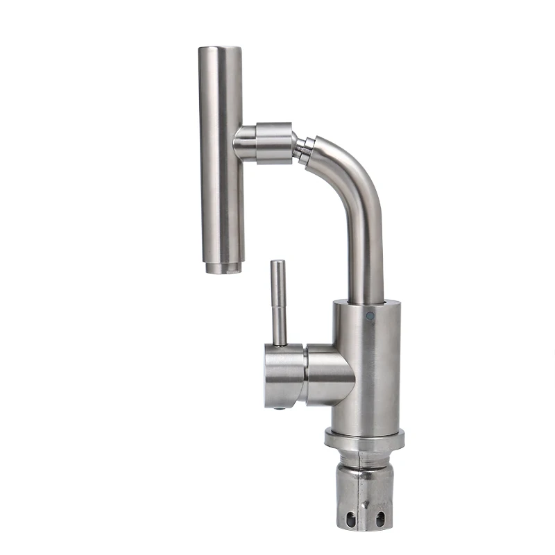 

high quality Tall bath sink faucet bathroom Draw Out Rotation slim hot cold basin water mixer tap bathroom single sink faucet