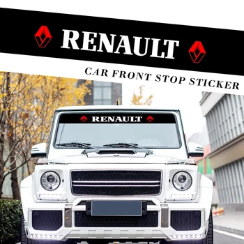 

1PCS Car Personalized Stop Stickers Front and Rear Windshield Sun Protection Stickers for Renault Duster Megane 2 3 Clio Fluence