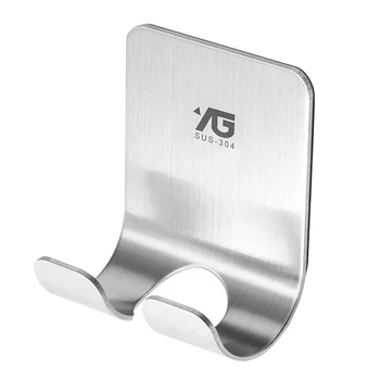 

Stainless Steel Power Plug Socket Hook Rack Hanger for Home Bathroom Kitchen Indoor