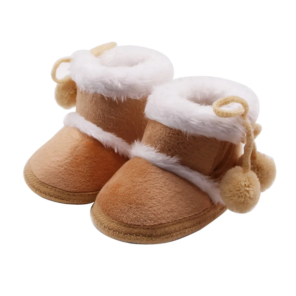 Сапоги для маленьких девочек; зимние кашемировые плюшевые сапоги для новорожденных девочек; Теплая обувь с завязками; botas mujer invierno;