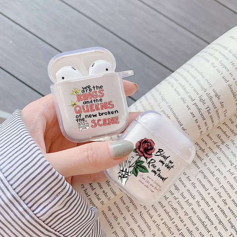 5Sos band youngкровь 5 секунд лета силиконовый чехол для Apple airpods 1 2 Чехол беспроводные