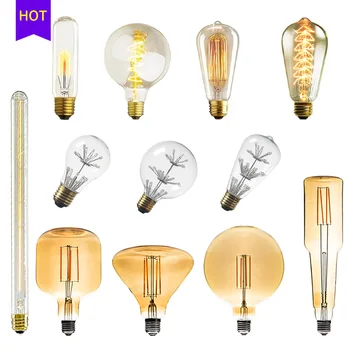 

Retro Edison Light Bulb E27 220V 40W Ampoule Antique Vintage Lamp Filament Incandescent Ampoule Bulbs Vintage Lamp For Decor