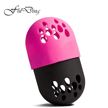 

1pc Soft Silicone Powder Puff Drying Holder Beauty Sponge Travel Case Puff Blender Sponge Egg Capsule Display Rack Egg Stand