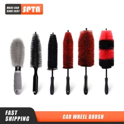 SPTA – brosse de nettoyage pour roues de voiture, accessoires de beauté, nettoyage des jantes, pour moyeux, vente en gros, 5 