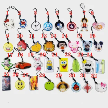 

100pcs/lot UID Changeable Card Pendant NFC Keychain 13.56MHz ISO14443A Block 0 Writable 1K S50 Chinese Chinese Magic Backdoor