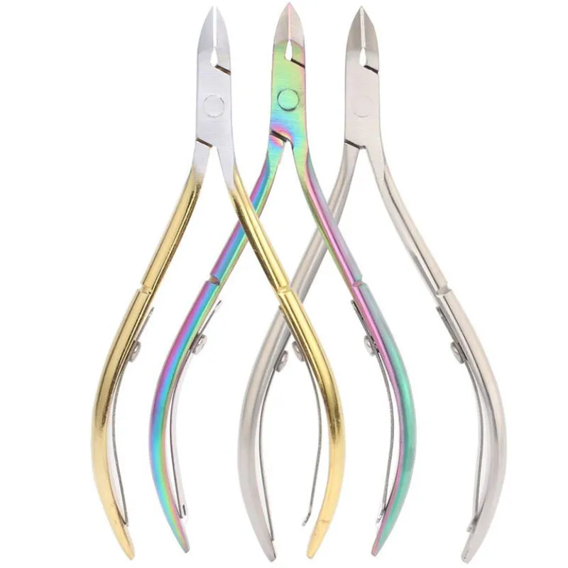 Description Picture 3 of itemNail Cuticle Nipper Scissors Stainless Steel Manicure Colorful Clipper Dead Skin Remover Pedicure Eagle Beak Pliers